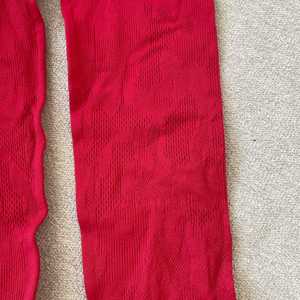 Fabletics High Rise Sheer Patterned Leggings - image 2